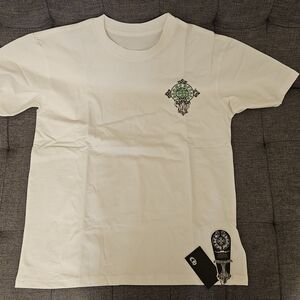 Chrome Hearts White Tee with Green Graphic